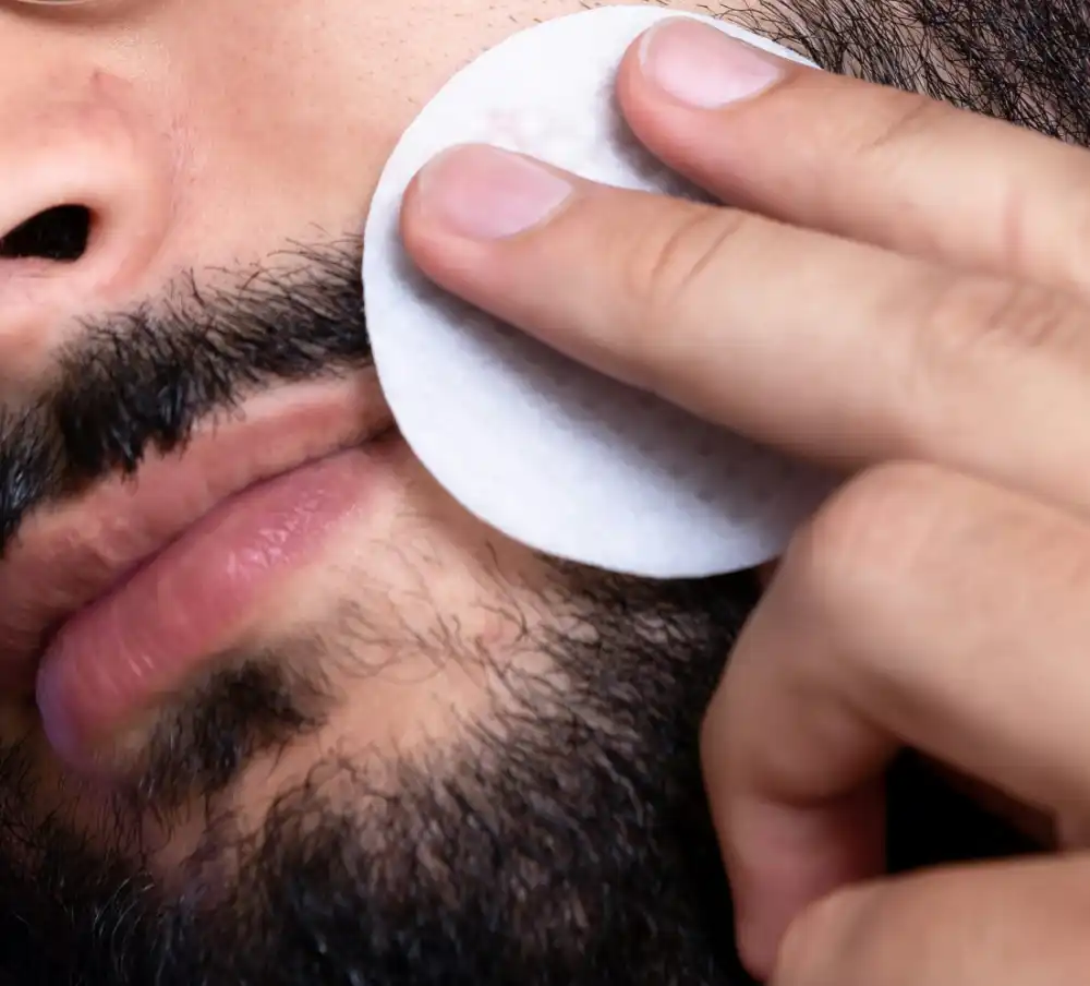 beard care routine cleaning